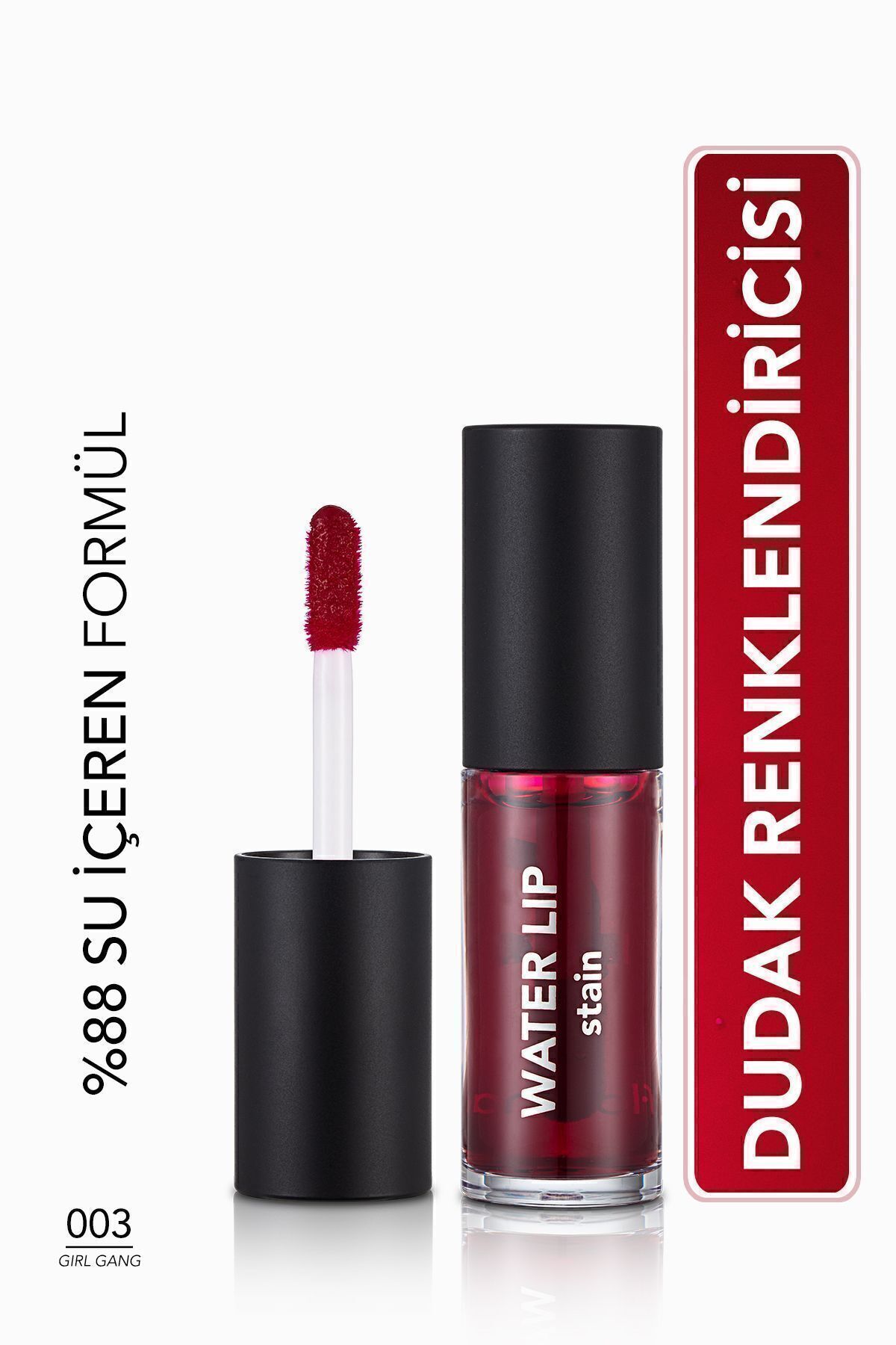 Flormar Kalıcı Mat Dudak Tint'i (Mor) - Water Lip Stain - 003 Girl Gang