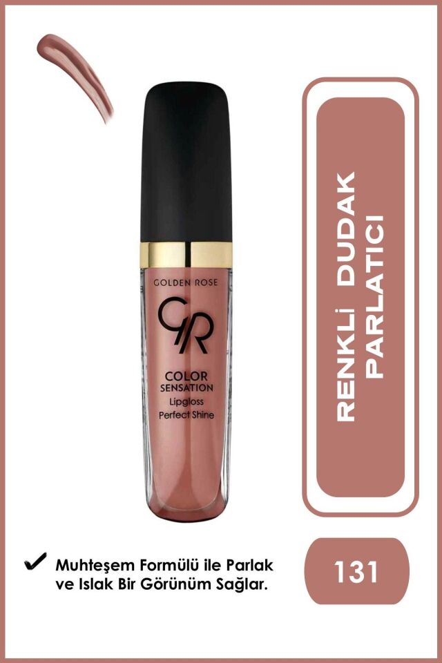 Golden Rose Color Sensation Lipgloss No: 131 Brown Nude - Renkli Dudak Parlatıcısı