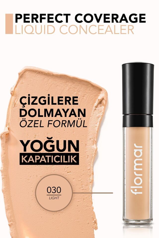 Flormar Likit Kapatıcı - Perfect Coverage Concealer - 030 Light -