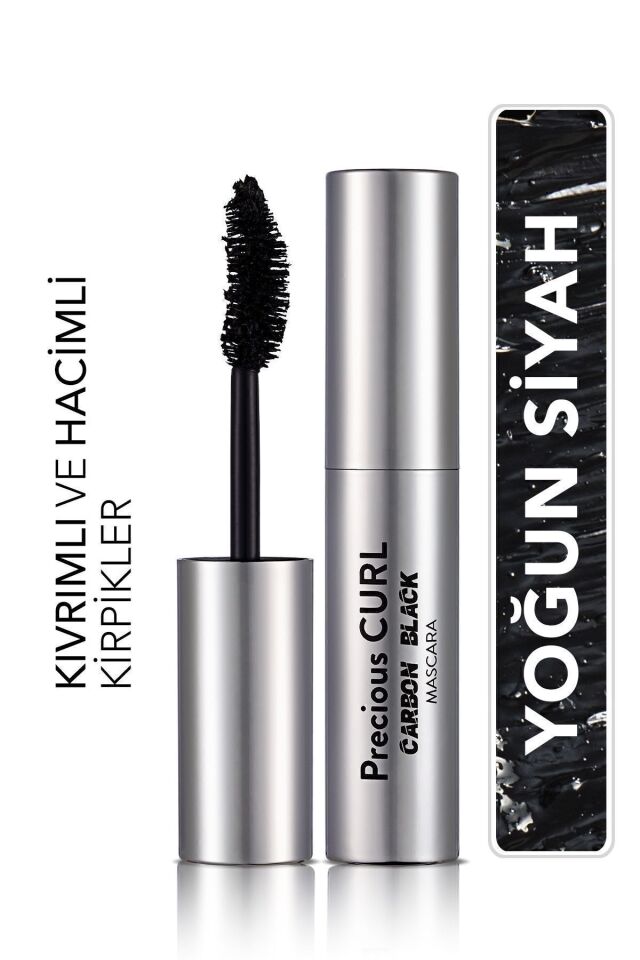 Flormar Hacim Ve Kıvrım Veren Maskara-Precious Curl Mascara-001 Carbon Black-