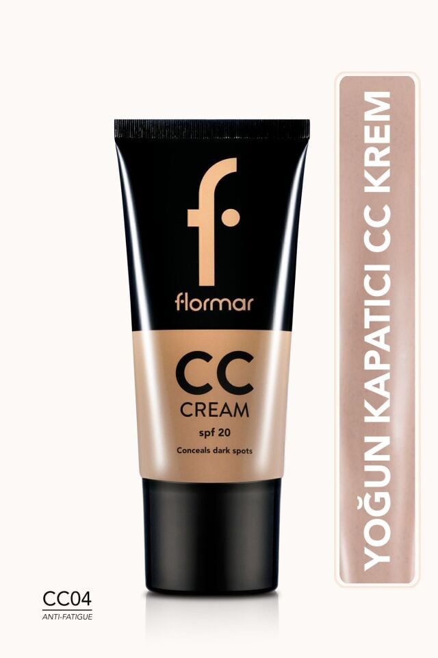 Flormar Belirgin İzler için Yoğun Kapatıcı CC Krem (Ten Rengi) - CC Cream -CC04 Antifatigue-