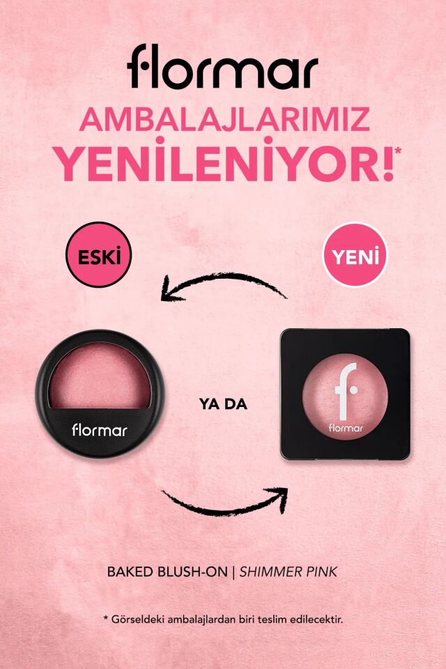 Flormar Yoğun Pigmentli Işıltılı Allık (Pembe) - Baked Blush-On - 040 -