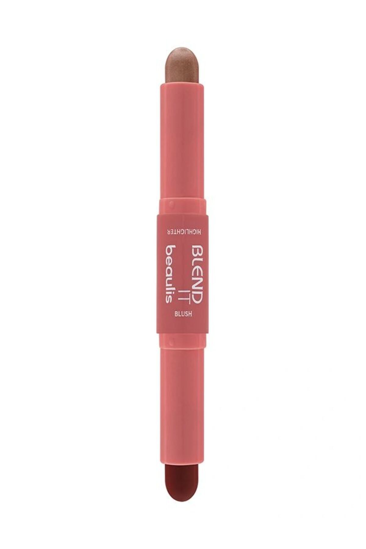 Beaulis Blend It Çift Taraflı Kontür Stick Allık & Aydınlatıcı - 901 Pink Sakura 316 Halo