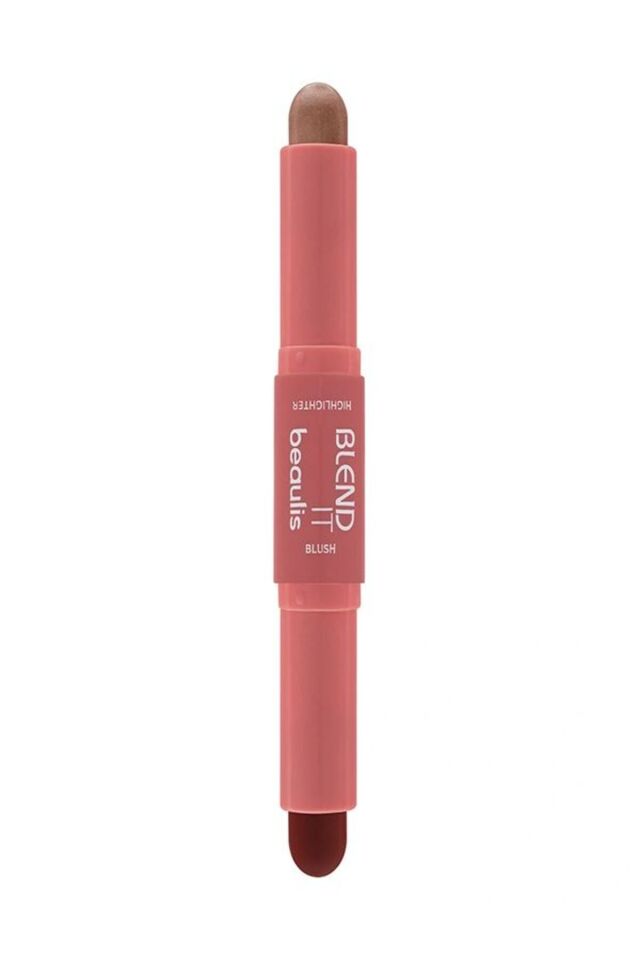 Beaulis Blend It Çift Taraflı Kontür Stick Allık & Aydınlatıcı - 901 Pink Sakura 316 Halo