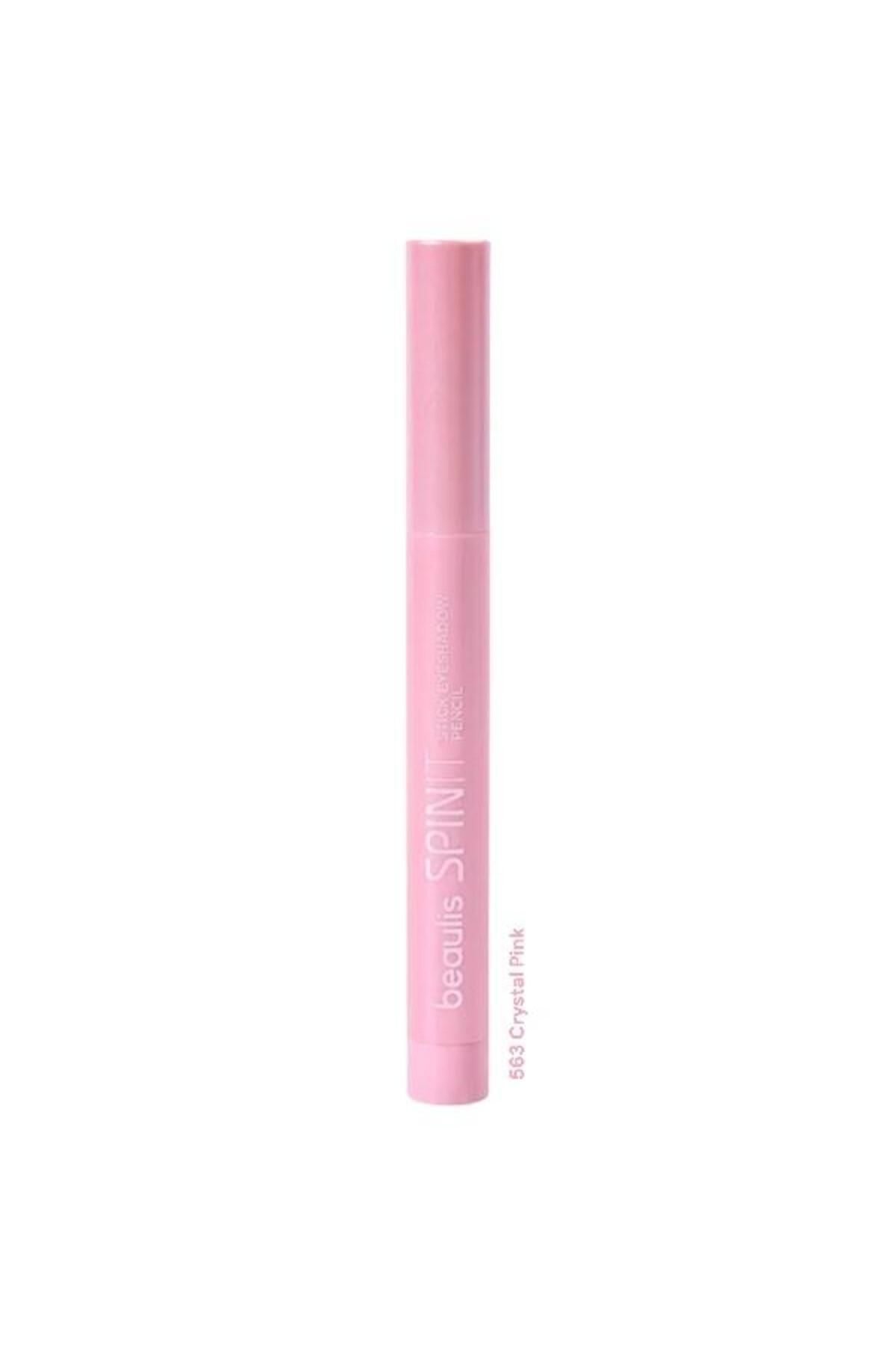 Beaulis Spin It Stick Göz Farı Stick Eyeshadow Pencıl-404 Metallic Gray 563 Crystal Pink