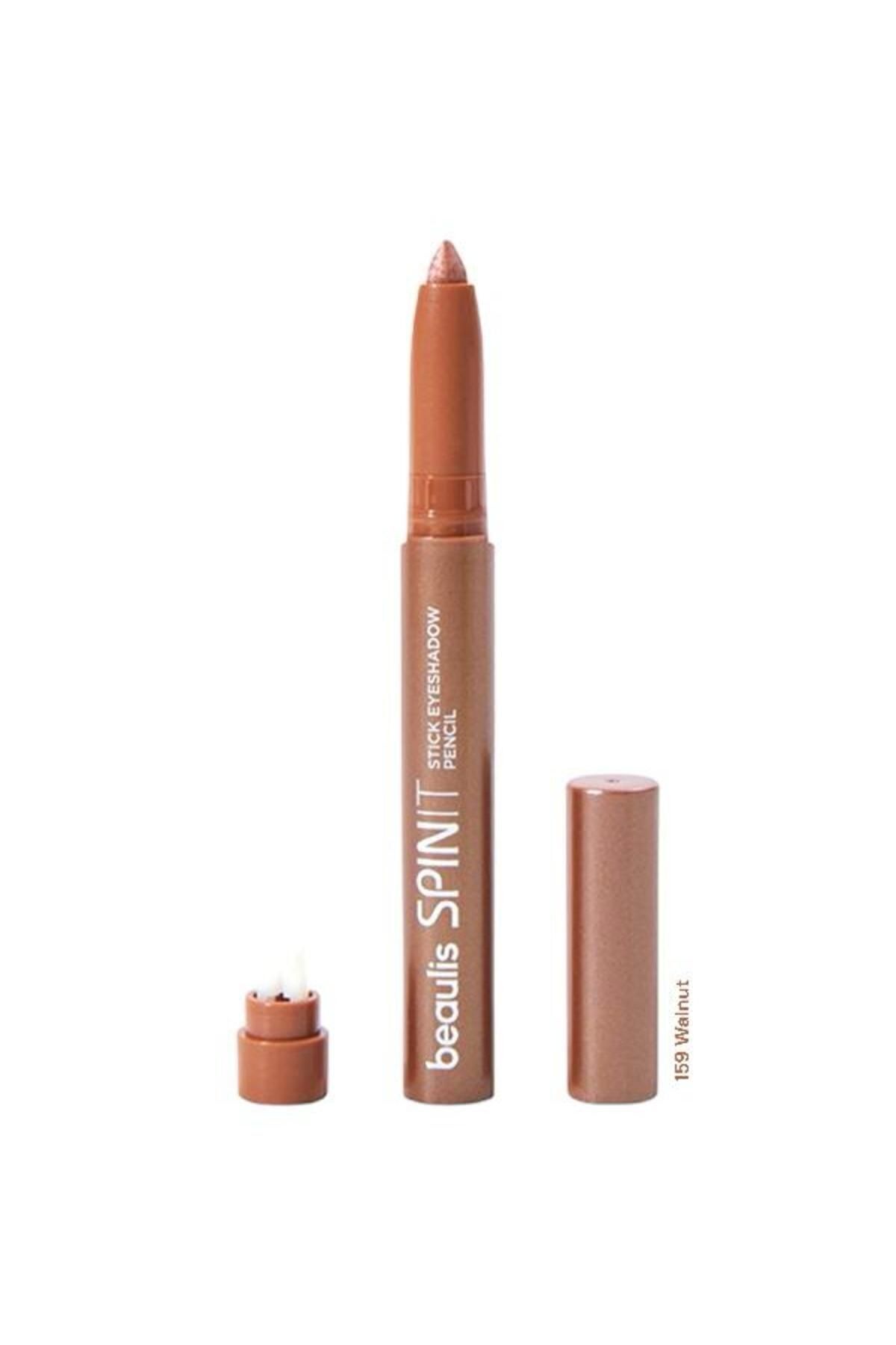 Beaulis Spin It Stick Göz Farı Stick Eyeshadow Pencıl-404 Metallic Gray 158 Walnut