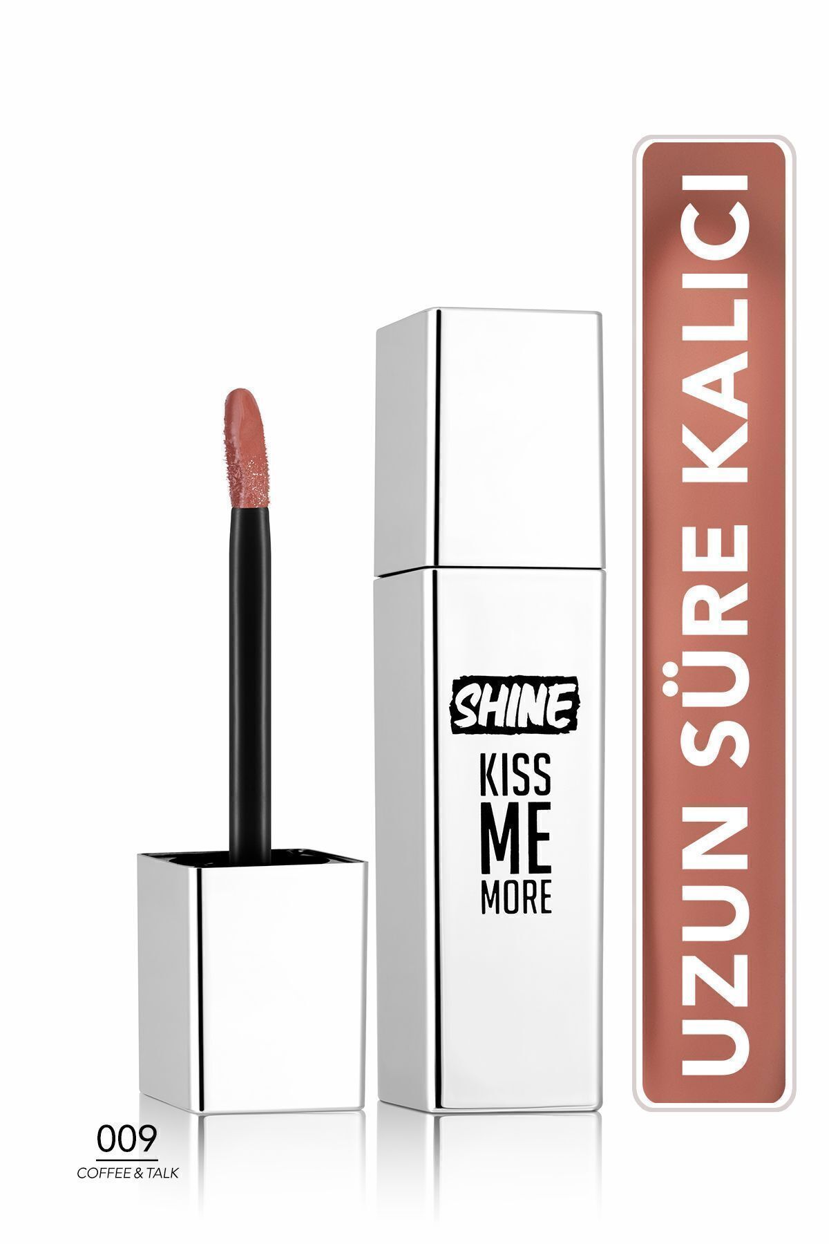 Flormar Shine Kiss Me More Uzun Süre Kalıcı & Parlak Bitişli Likit Ruj - 002 Marmalade Coffe