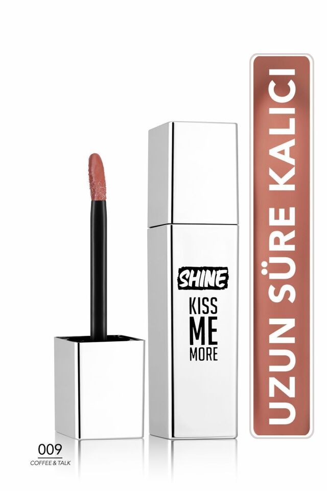 Flormar Shine Kiss Me More Uzun Süre Kalıcı & Parlak Bitişli Likit Ruj - 002 Marmalade Coffe