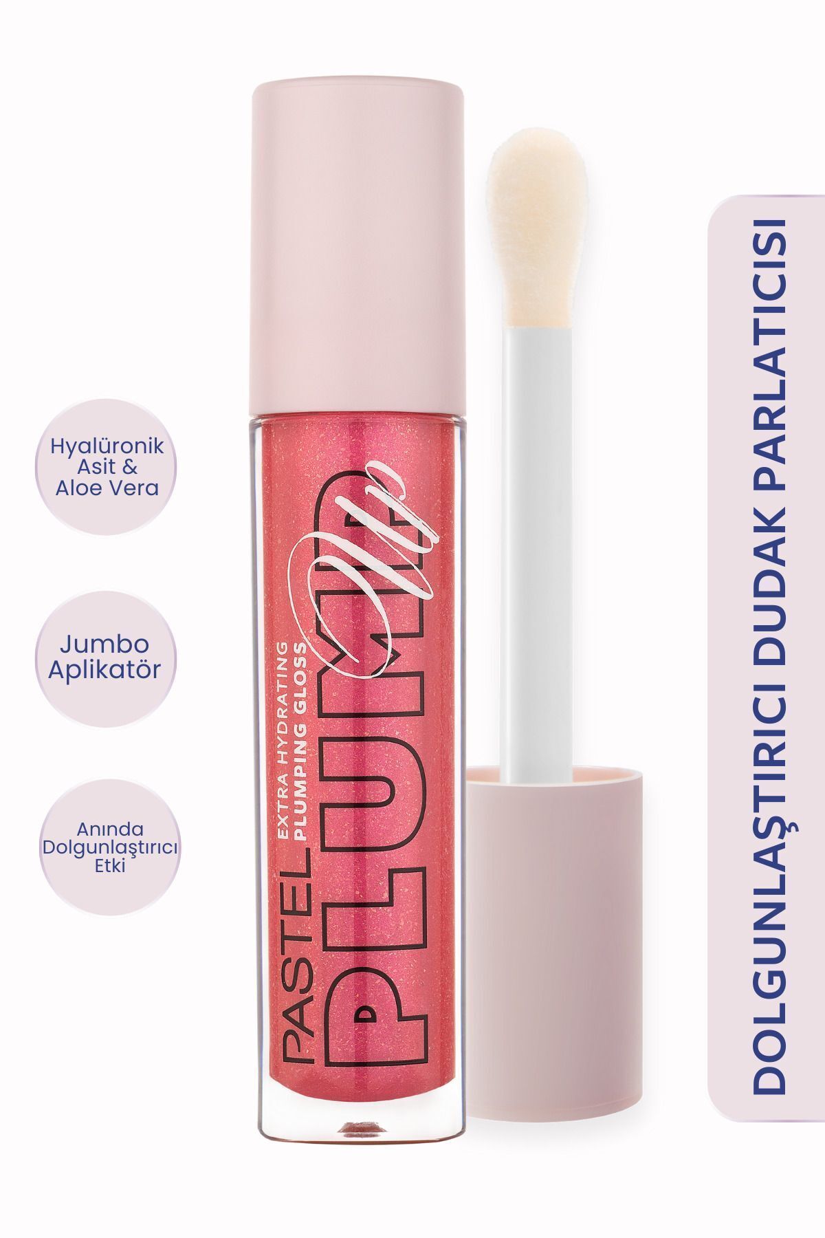 Pastel Plump Up Extra Hydrating Plumping Gloss - Dudak Parlatıcısı 207 Mariposa pembe