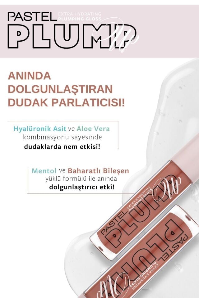 Pastel Plump Up Extra Hydrating Plumping Gloss - Dudak Parlatıcısı 207 Mariposa Şeftali
