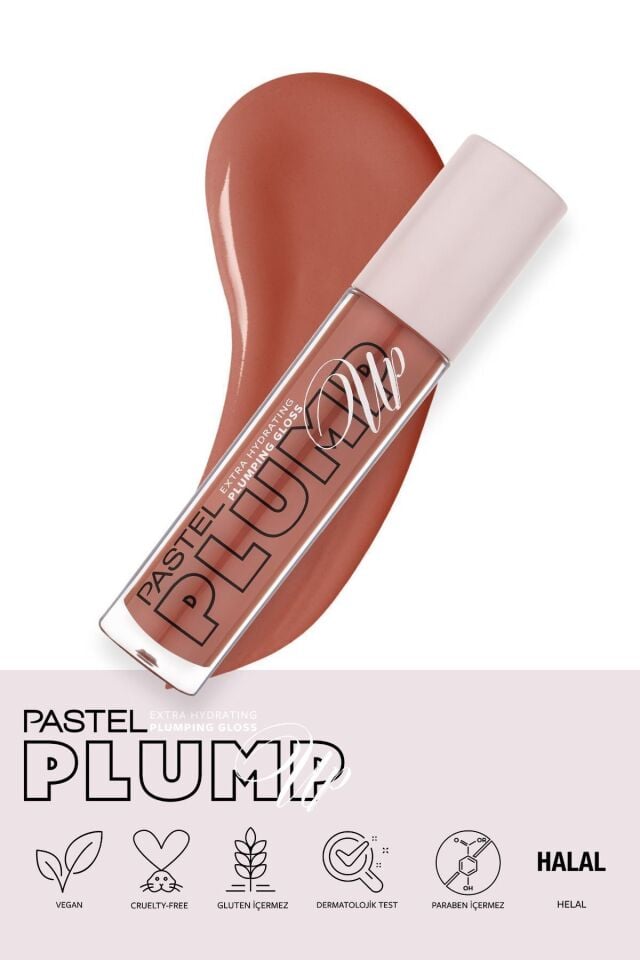 Pastel Plump Up Extra Hydrating Plumping Gloss - Dudak Parlatıcısı 207 Mariposa Şeftali