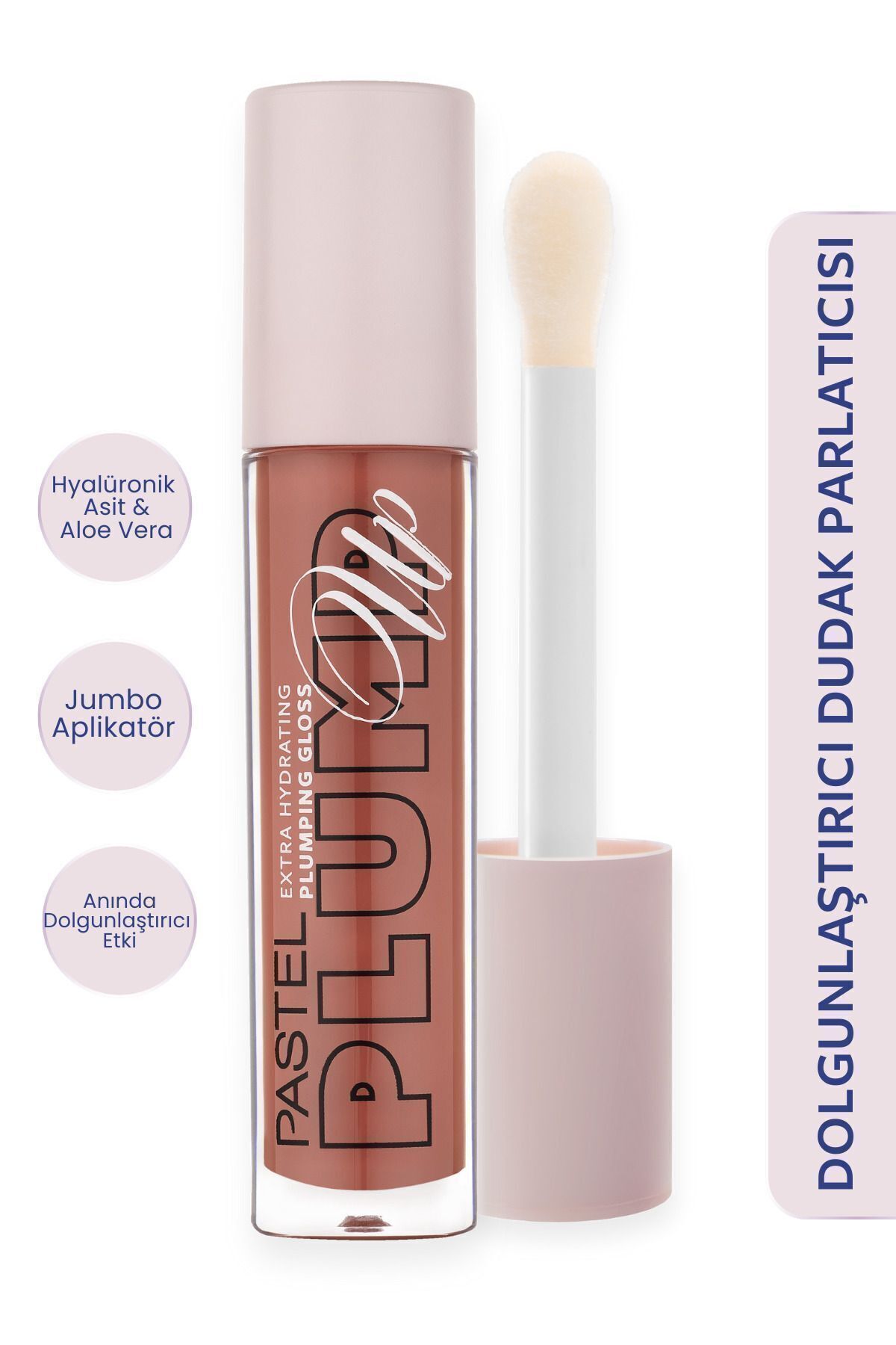 Pastel Plump Up Extra Hydrating Plumping Gloss - Dudak Parlatıcısı 207 Mariposa Şeftali