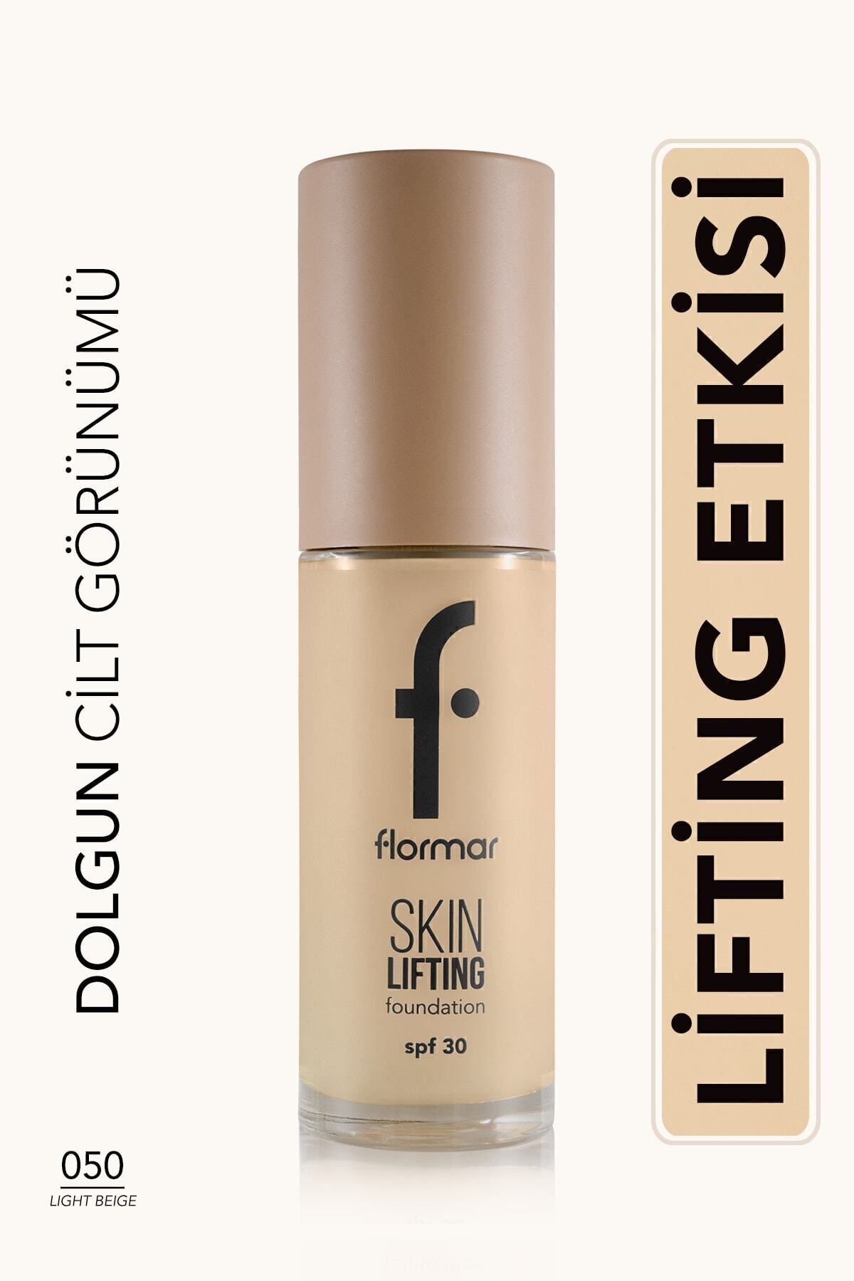Flormar Spf30 Sıkılaştırıcı Fondöten (SICAK ALT TON) - Skin Lifting Fdt. - 050 Light Beige - 050 LIGHT BEIGE