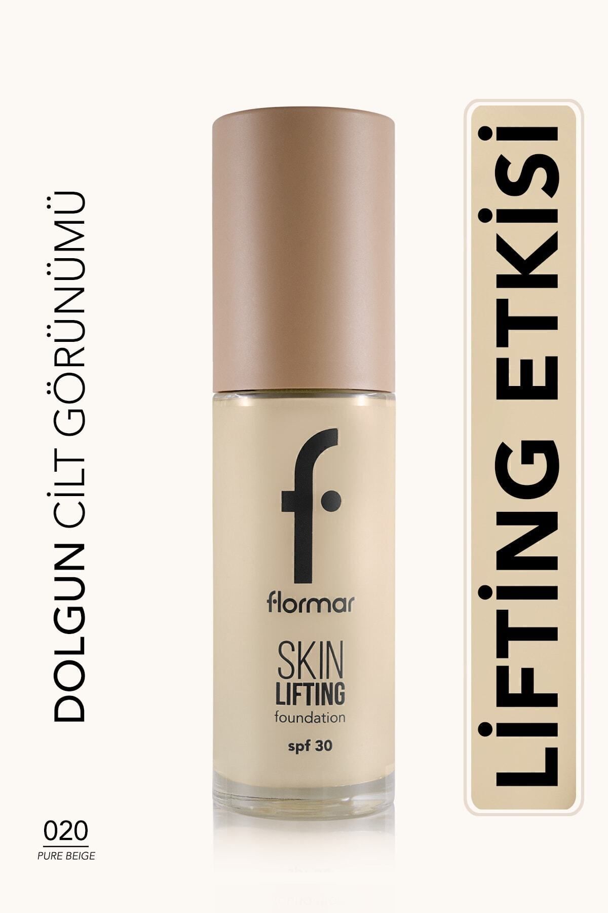 Flormar Spf30 Sıkılaştırıcı Fondöten (SICAK ALT TON) - Skin Lifting Fdt. - 050 Light Beige - 020PUREBEIGE