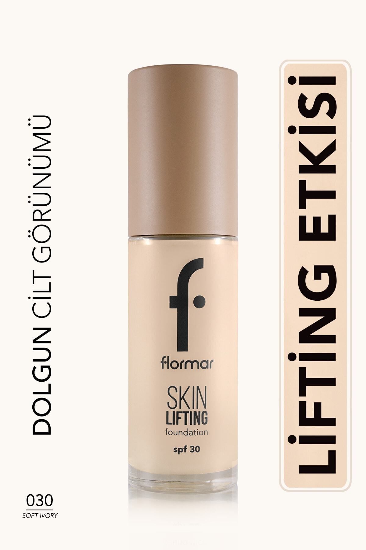 Flormar Spf30 Sıkılaştırıcı Fondöten (SICAK ALT TON) - Skin Lifting Fdt. - 050 Light Beige - 030 SOFT IVORY