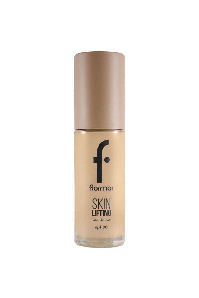 Flormar Spf30 Sıkılaştırıcı Fondöten (SICAK ALT TON) - Skin Lifting Fdt. - 050 Light Beige - 100 SAND