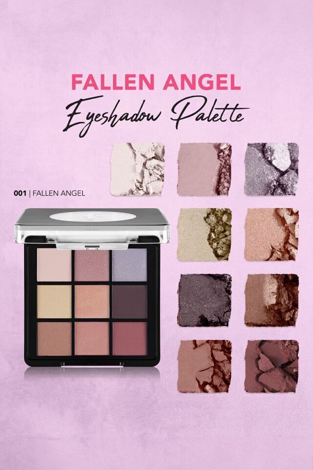 Flormar Mat & Işıltılı Kremsi Far Paleti - Eye Shadow Palette - 003 Sunset- 001 FALLEN ANGEL
