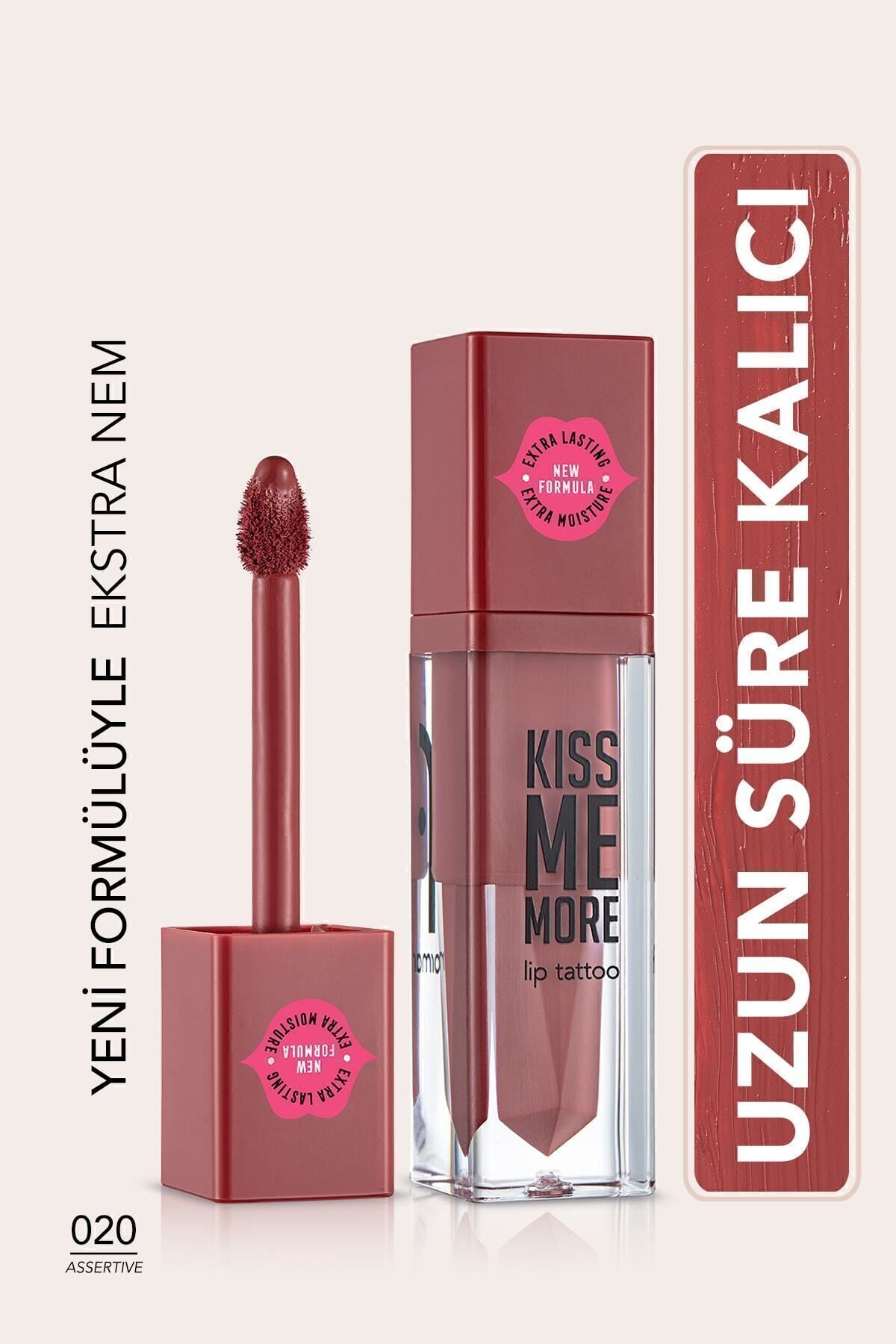 Flormar Uzun Süre Kalıcı Mat Ruj - Kiss Me More-011 CANDY- 020 ASSERTIVE