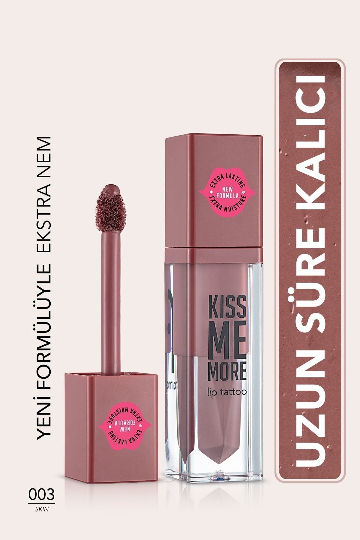 Flormar Uzun Süre Kalıcı Mat Ruj - Kiss Me More-011 CANDY- 003 SKIN