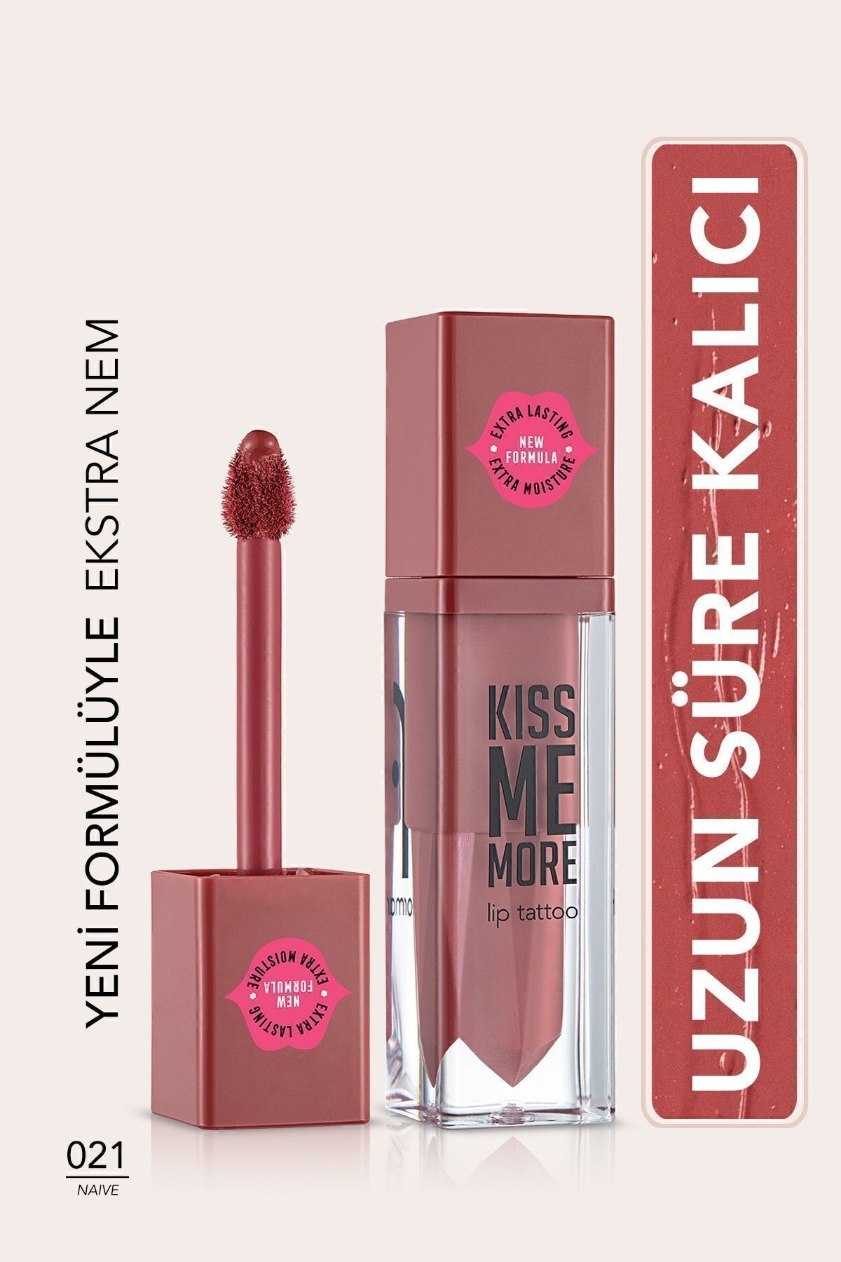 Flormar Uzun Süre Kalıcı Mat Ruj - Kiss Me More-011 CANDY- 021 NAIVE