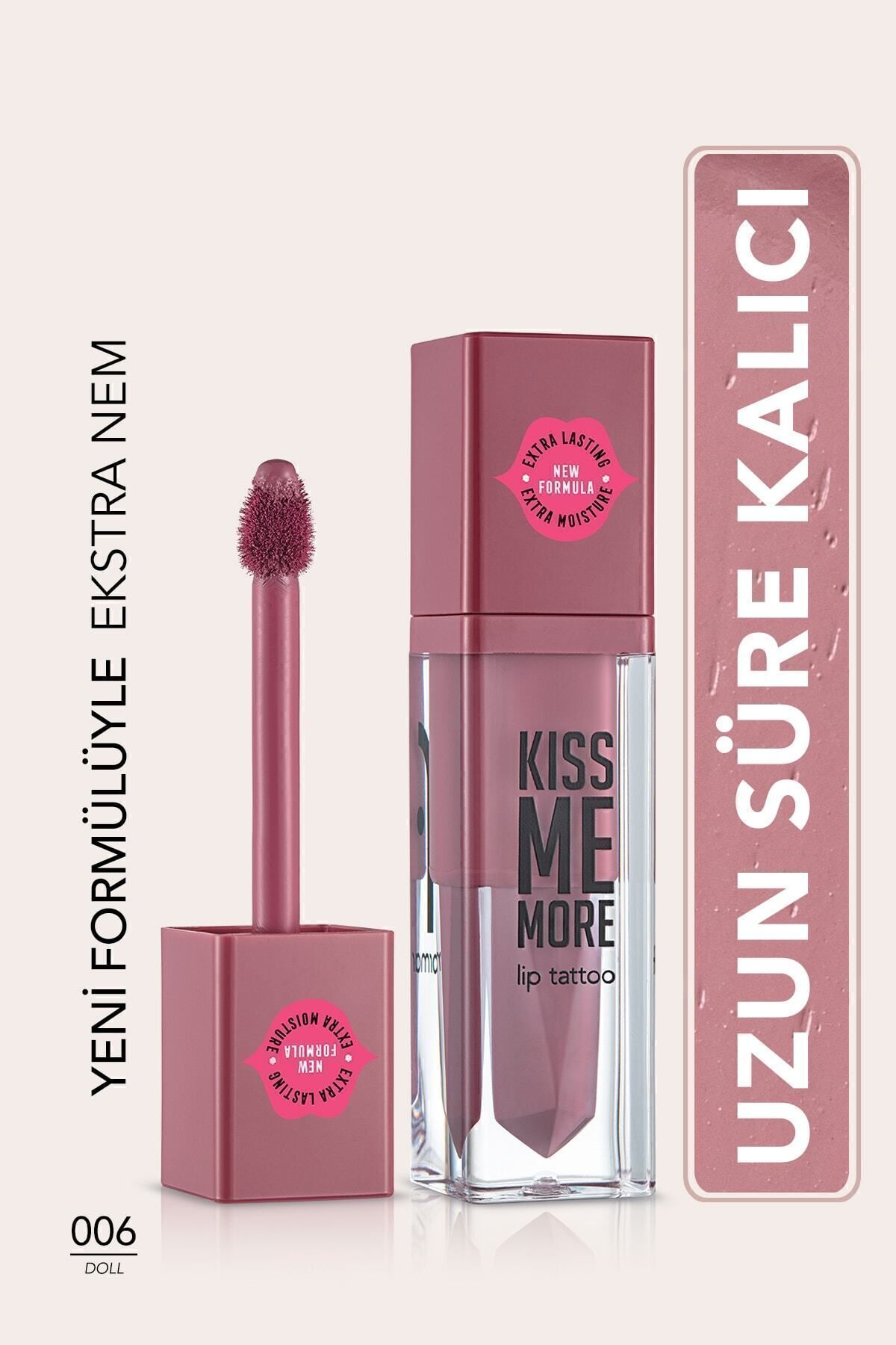 Flormar Uzun Süre Kalıcı Mat Ruj - Kiss Me More-011 CANDY- 006 DOLL