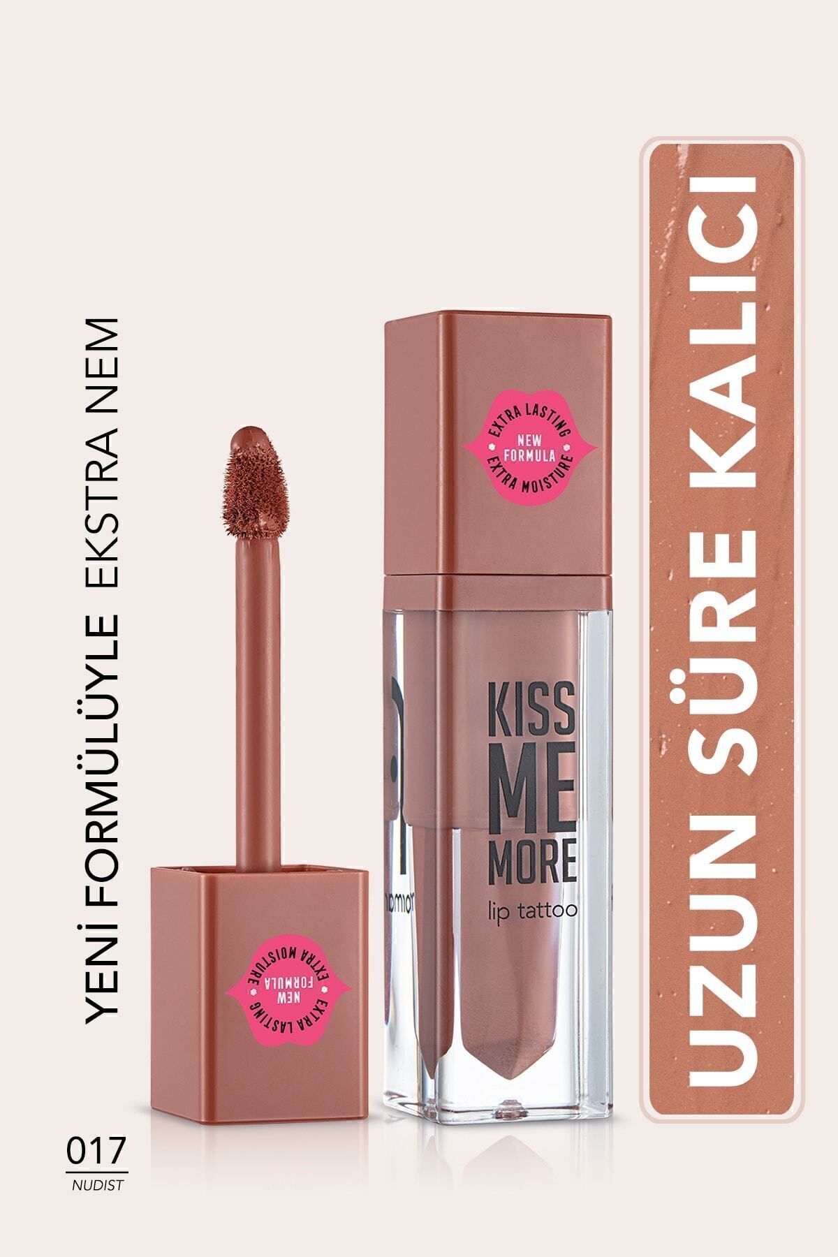 Flormar Uzun Süre Kalıcı Mat Ruj - Kiss Me More-011 CANDY- 017 NUDIST