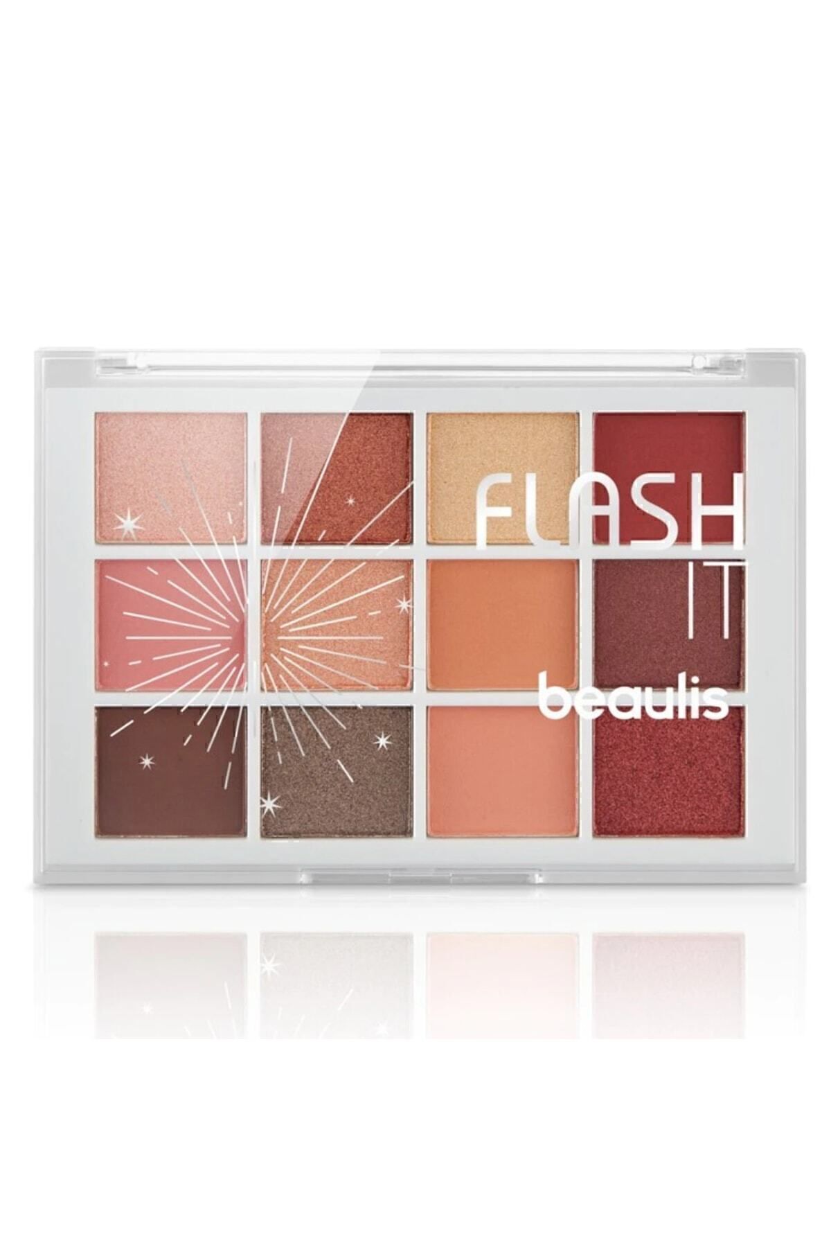 Beaulis Renkli Sedefli Mat Göz Farı Flash It 12'li Far Paleti Yüksek Pigmentli 216 Bloomy Eyes