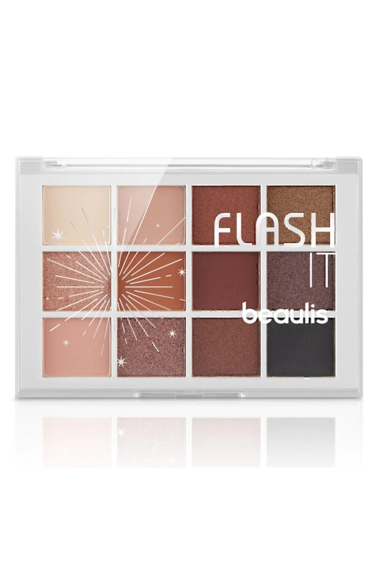 Beaulis Renkli Sedefli Mat Göz Farı Flash It 12'li Far Paleti Yüksek Pigmentli 425 Midnight Dream