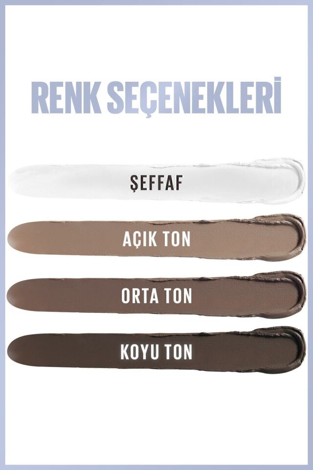 Maybelline New York Kaş Kalemi Tattoo Brow Lift Stick 03 Medium Brown 00 Clear