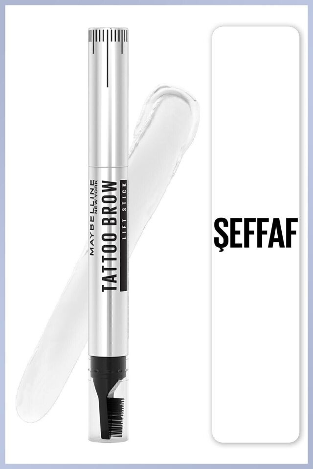 Maybelline New York Kaş Kalemi Tattoo Brow Lift Stick 03 Medium Brown 00 Clear