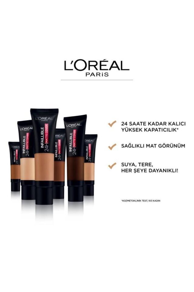 L'oréal Paris Infaillible 24h Matte Cover Yüksek Kapatıcı Fondöten - 115 Golden Beige 115 Golden Beige