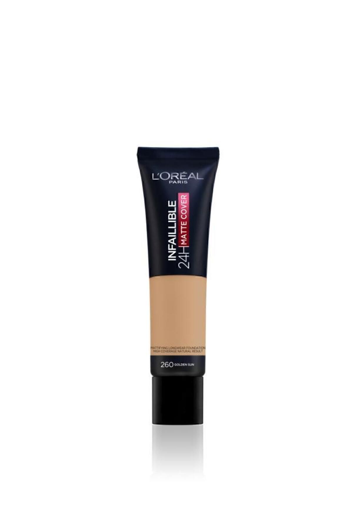 L'oréal Paris Infaillible 24h Matte Cover Yüksek Kapatıcı Fondöten - 115 Golden Beige 260 Golden Sun