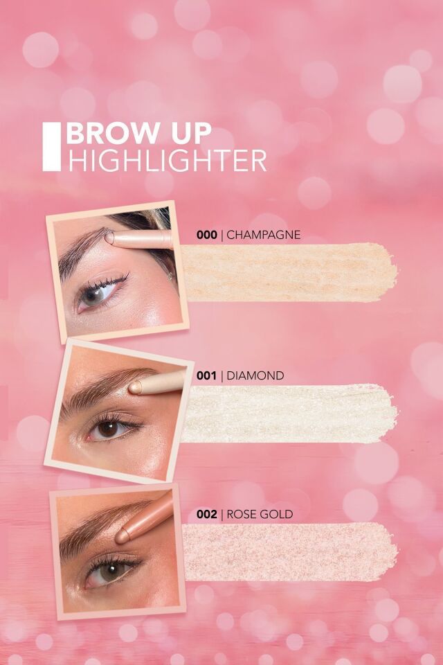 Flormar Asansörlü Aydınlatıcı Kaş Kalemi Gümüş -brow Up Highlighter Pencil-001 Diamond- 000 CHAMPAGNE