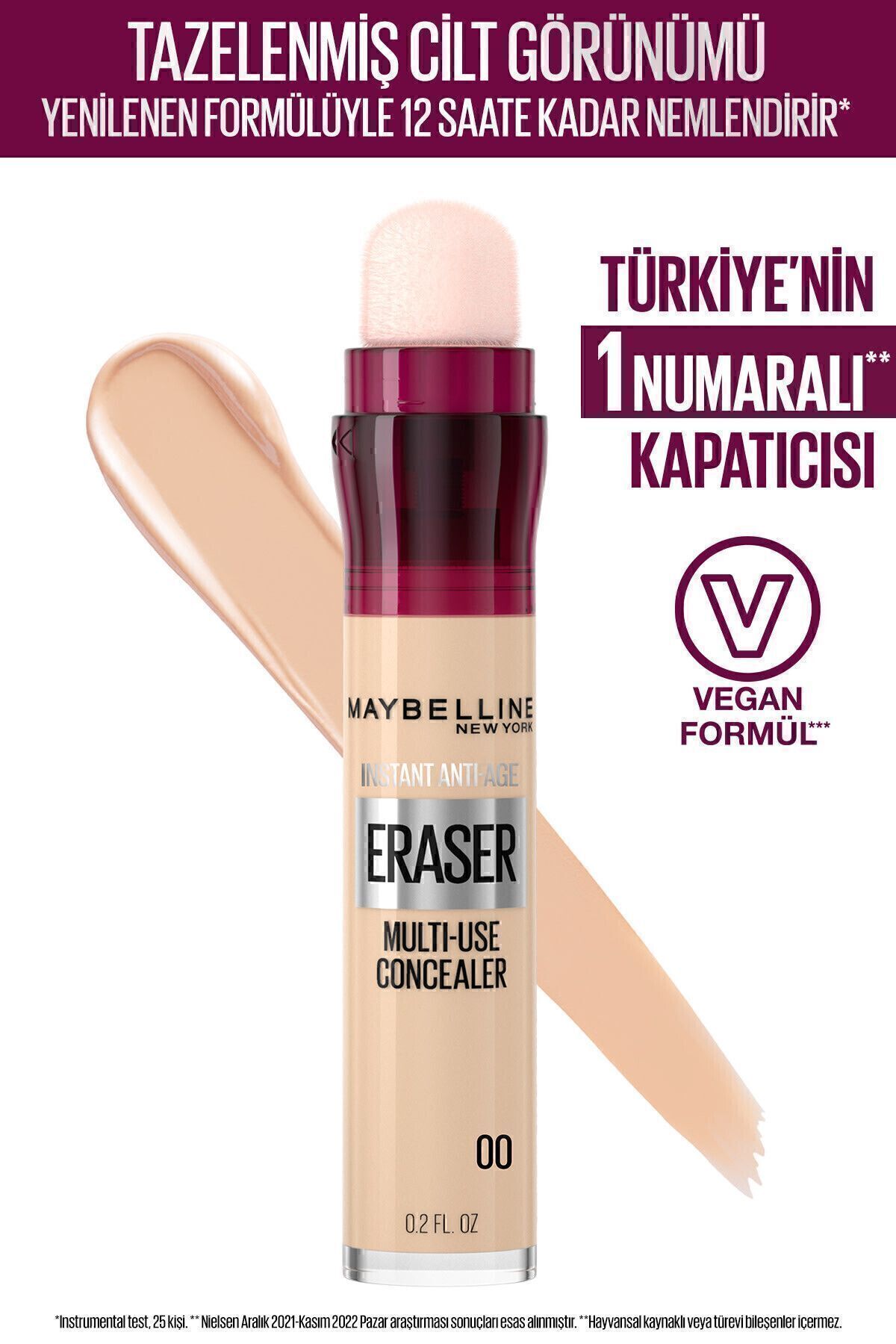Maybelline New York Instant Anti Age Eraser Kapatıcı - 03 Fair Concealer 00 Ivory