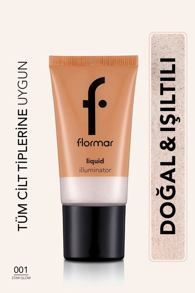 Flormar Doğal Işıltı Veren Likit Aydınlatıcı (AÇIK TON) Liquid Illuminator-001 Star Glow- 001 STAR GLOW
