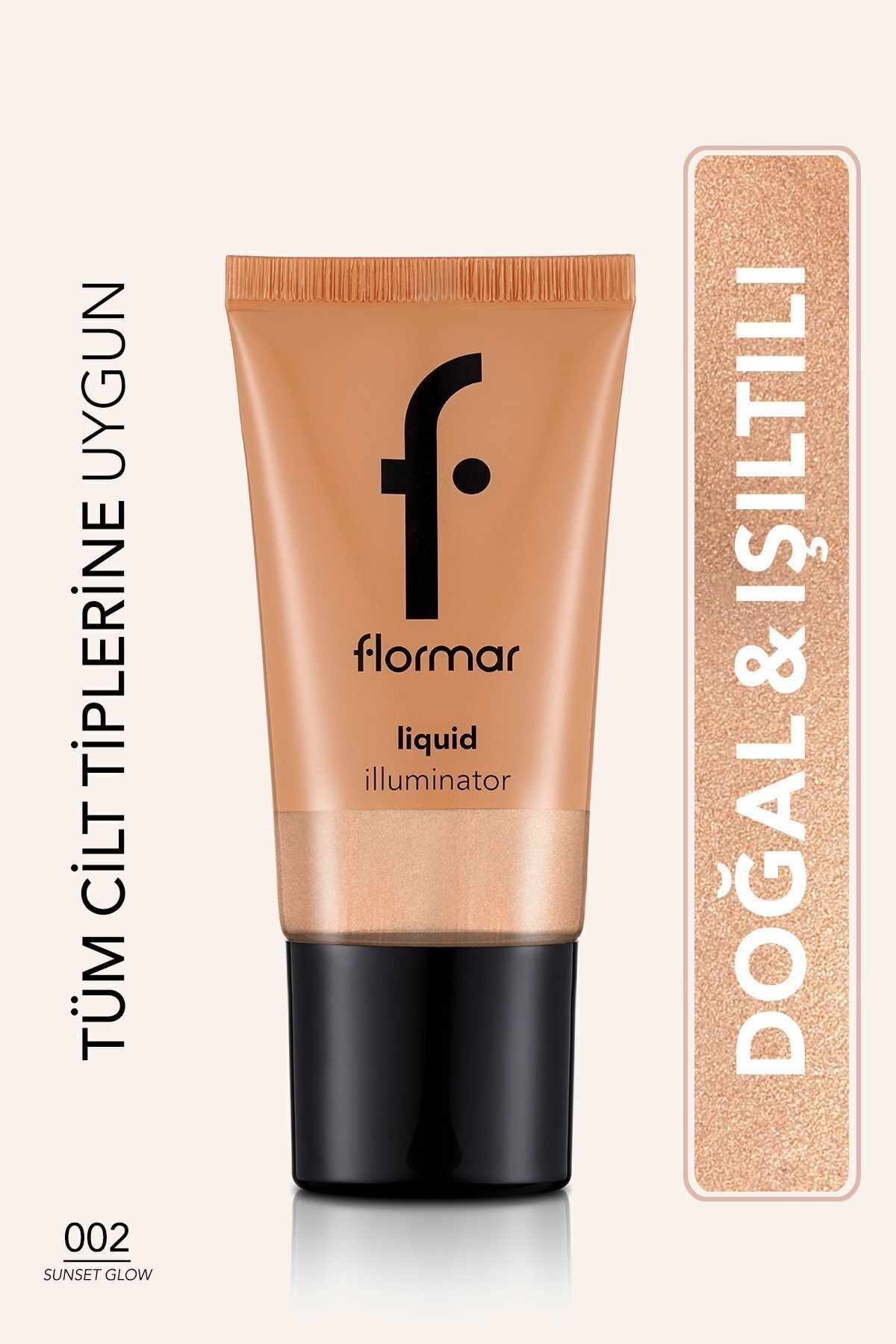 Flormar Doğal Işıltı Veren Likit Aydınlatıcı (AÇIK TON) Liquid Illuminator-001 Star Glow- 002 SUNSET GLOW