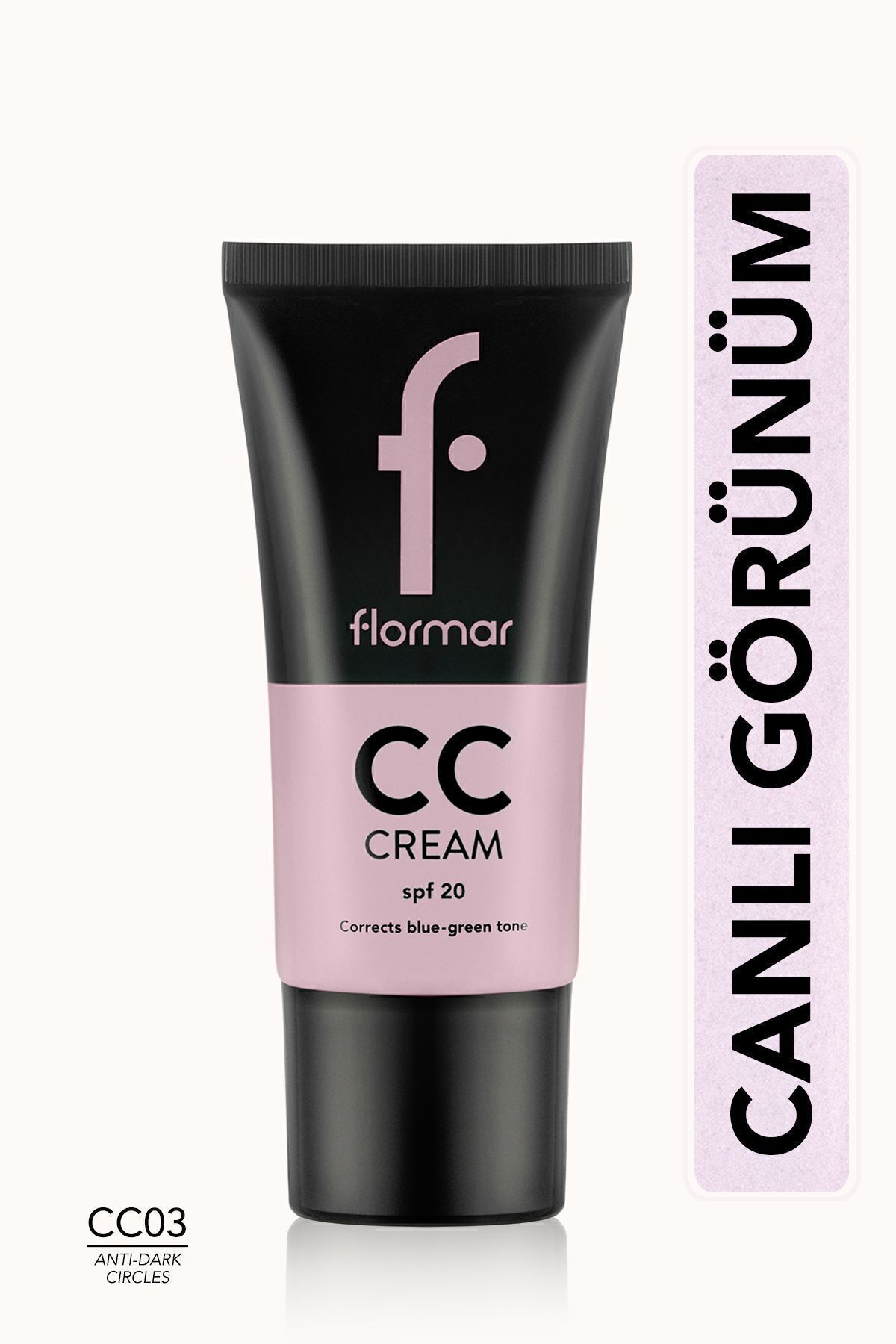 Flormar Belirgin İzler için Yoğun Kapatıcı CC Krem (Ten Rengi) - CC Cream CC03 ANTI-DARK CIRCLES