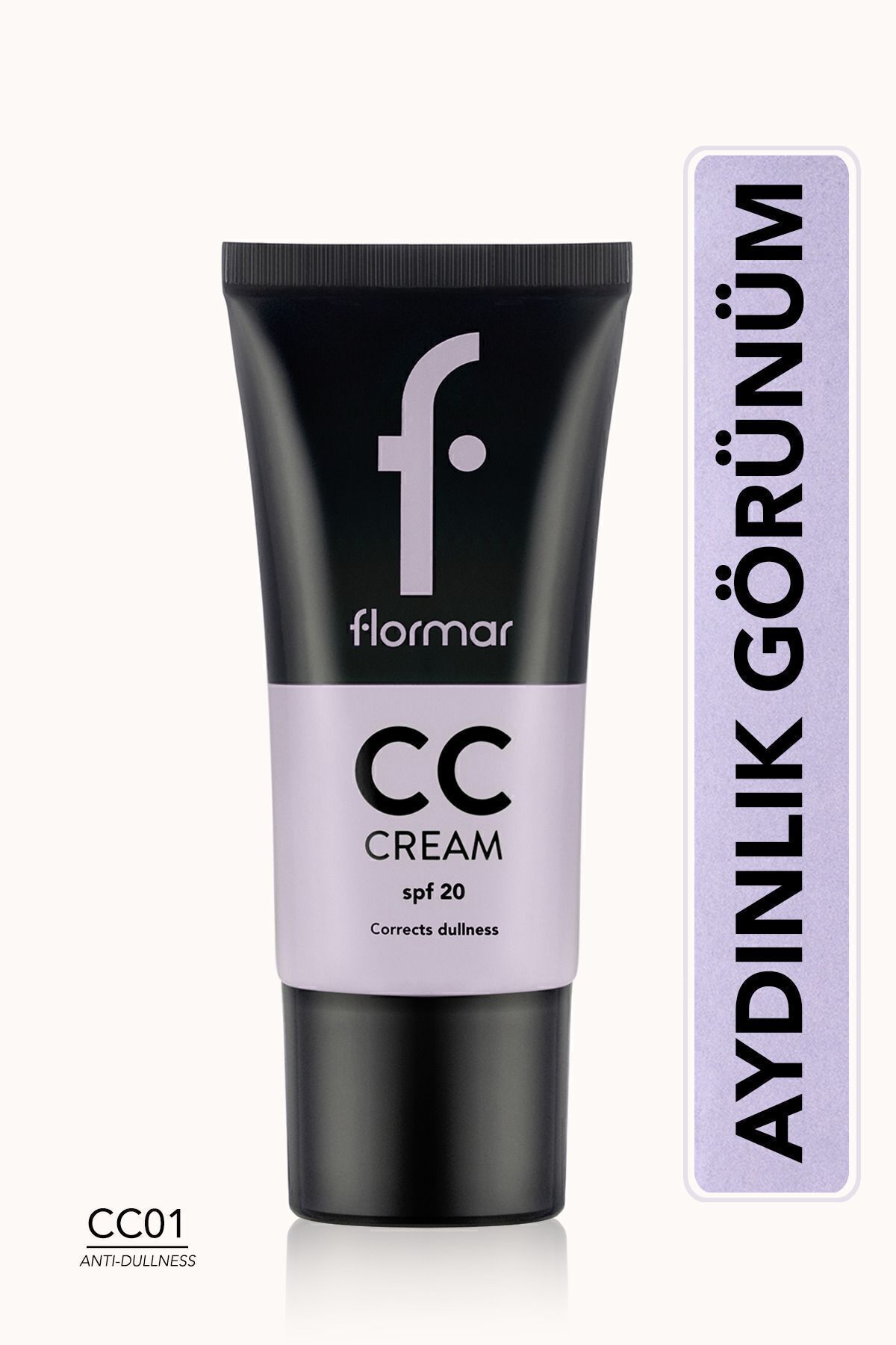 Flormar Belirgin İzler için Yoğun Kapatıcı CC Krem (Ten Rengi) - CC Cream CC01 ANTI-DULLNESS