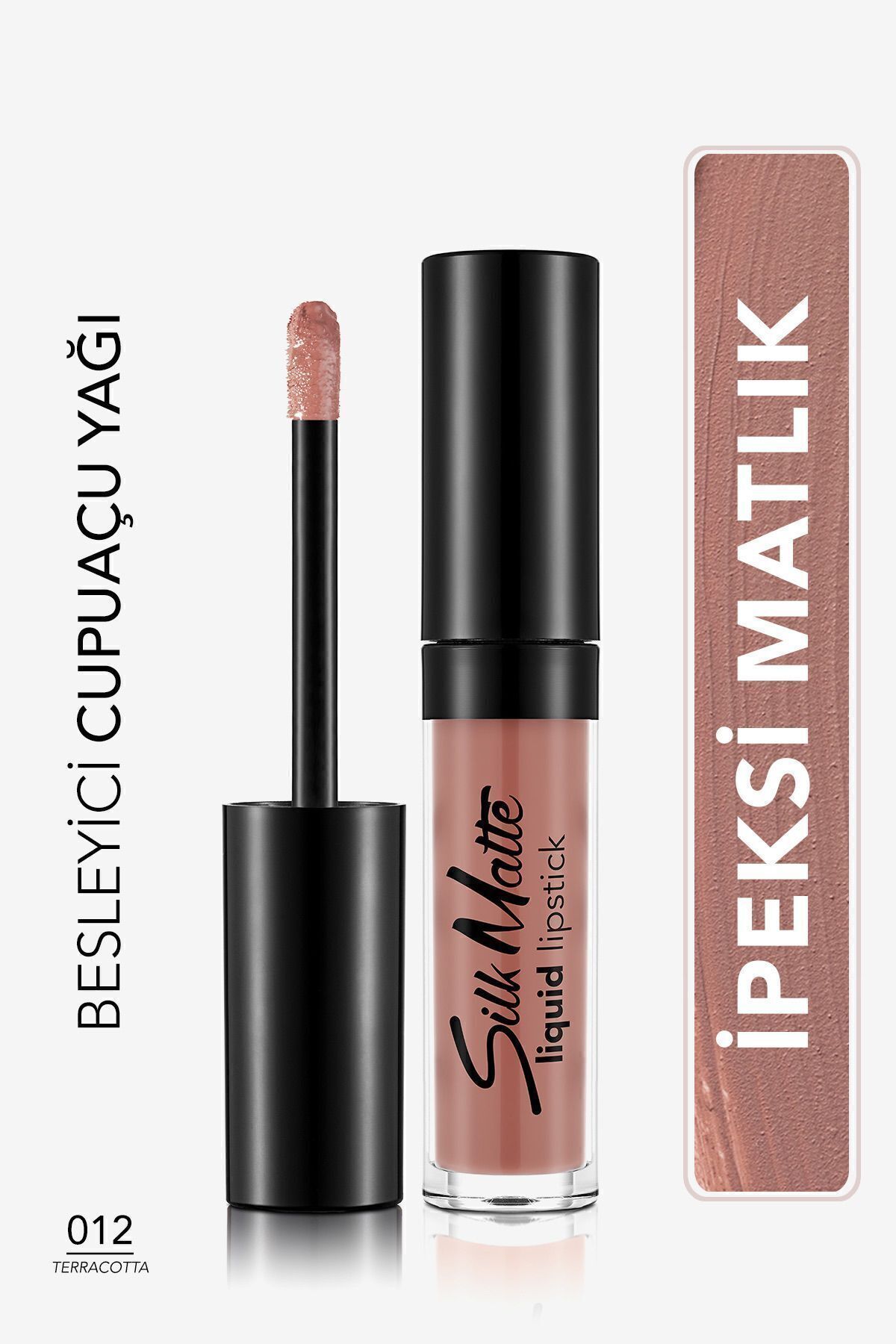 Flormar Kadife Dokulu Likit Mat Ruj - Silk Matte Liquid Lipstick - 011 MISTY ROSY - 012 TERRACOTTA