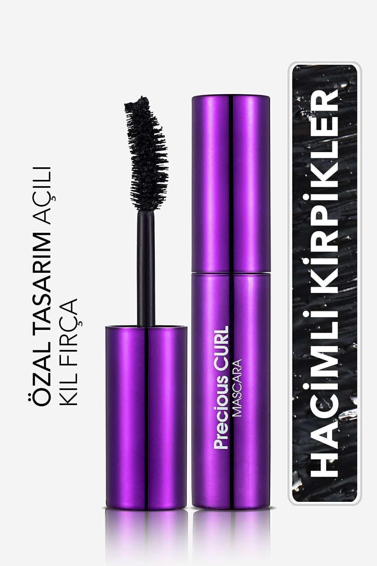 Flormar Hacim Ve Kıvrım Veren Maskara-Precious Curl Mascara-001 Carbon Black- no color