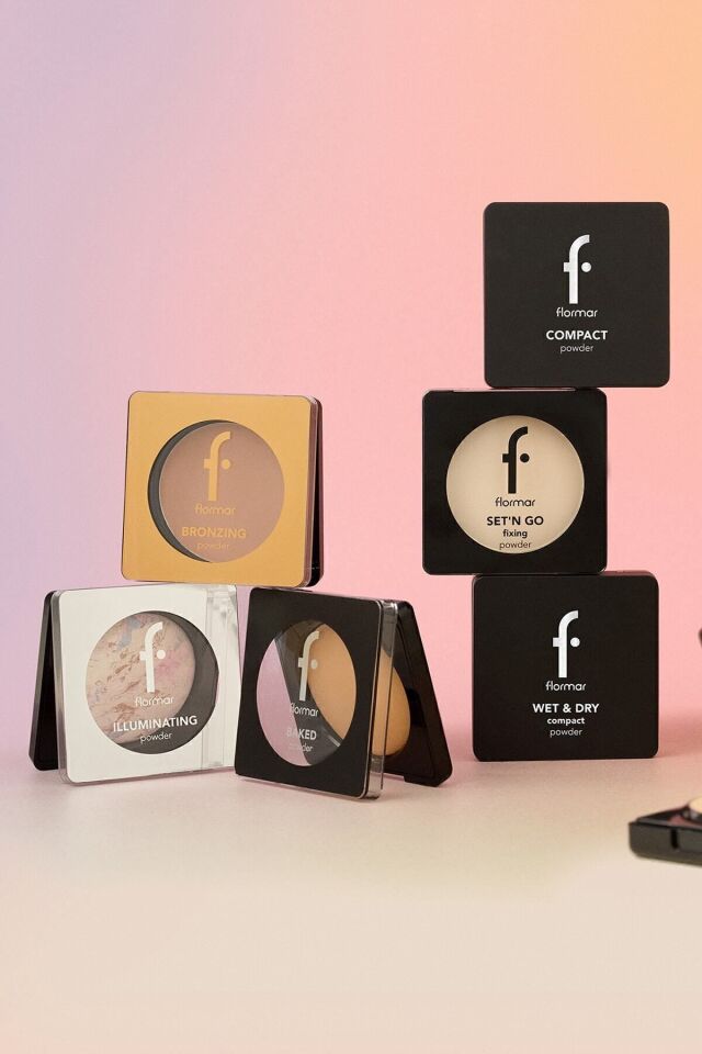 Flormar Yoğun Pigmentli Fırınlanmış Mat Pudra (SOĞUK ALT TON) - Baked Powder - 030 Mat Beige - 030 MAT BEIGE