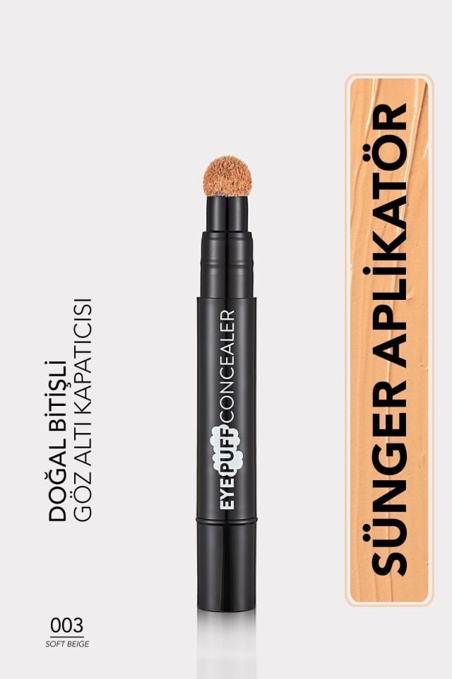 Doğal Bitişli Kremsi Kapatıcı - Eye Puff Concealer - 003 Soft Beige - 8682536021746