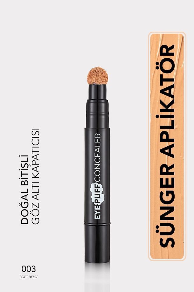 Flormar Doğal Bitişli Kremsi Kapatıcı - Eye Puff Concealer - 003 Soft Beige