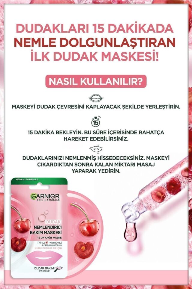 Dudak Nemlendirici Bakım Maskesi