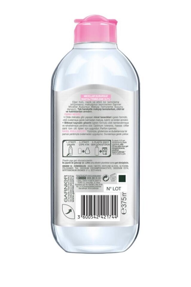 STD Micellar Kusursuz Makyaj Temizleme Suyu 375ml Klasik