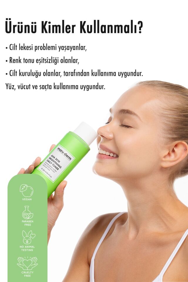 Maruderm Aha Tonik | Leke Karşıtı | Ton Eşitleyici | Laktik Asit %5 | Glikolik Asit %1 | 250 ml