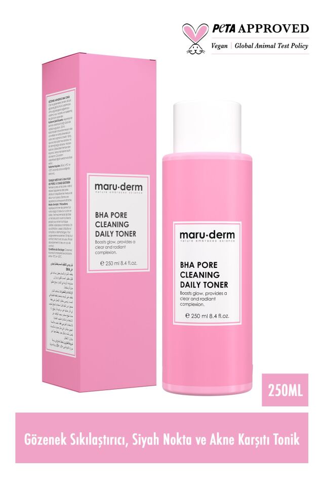 Maruderm Bha Tonik | Gözenek Sıkılaştırıcı | Siyah Nokta Karşıtı | Salisilik Asit %2 | 250 ml