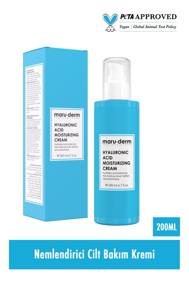 Maruderm Hyalüronik Asit Nemlendirici Yüz Bakım Kremi 200 ml