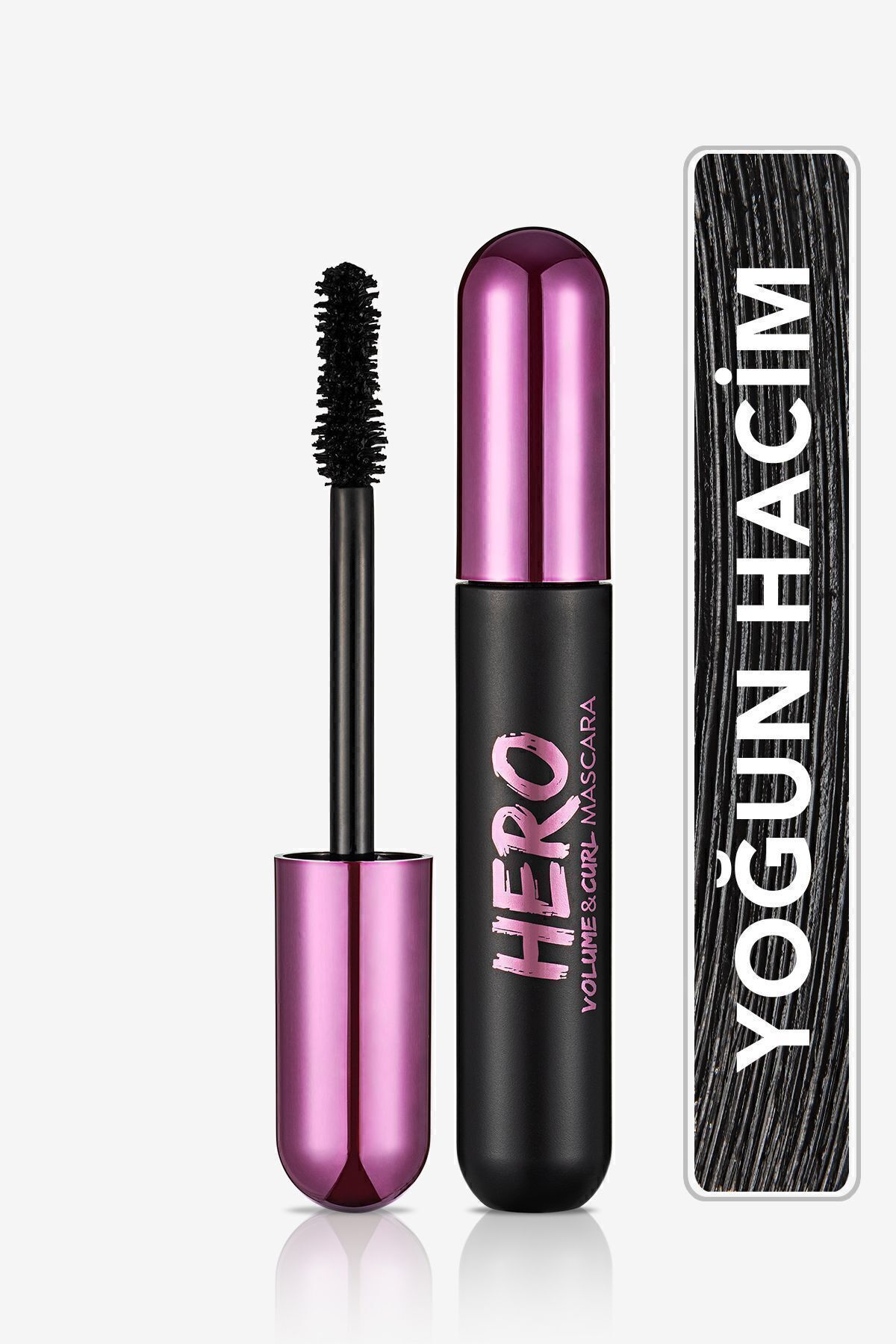 Flormar Kıvrım Ve Hacim Veren Maskara (SİYAH) - Hero Volume & Curl Mascara -