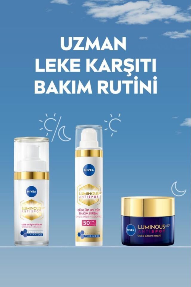 Nivea Luminous630 Thiamidol Etkili Leke Karşıtı Cilt Serumu 30ml, Hyaluronik Asit, Cilt Tonu Eşitleyici